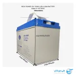 باتری 12 ولت 100 آمپر ایبیزا پاور ویتنام از نمای 2 بعدی ابعاد و اندازه ها