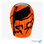 تصویر کلاه موتور کراس فاکس مدل V1 طرح Standard رنگ مشکی نارنجی