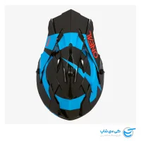 تصویر تصویر کلاه کاسکت موتور کراس اونیل سری 2 طرح ساده Slick رنگ آبی و مشکی