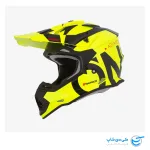 تصویر کلاه کاسکت موتور کراس اونیل سری 2 طرح Slick رنگ زرد نئون و مشکی