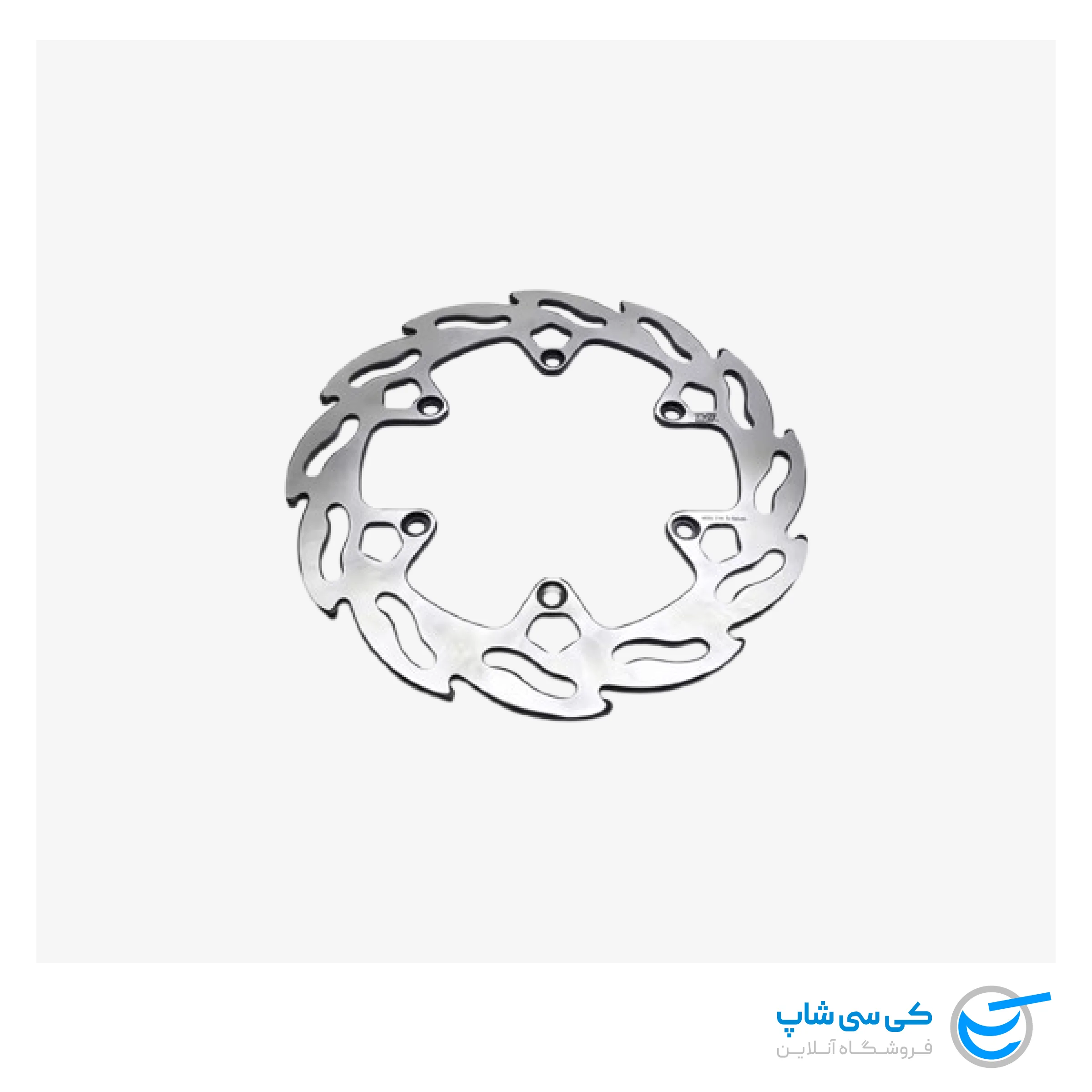 aj1-ktm-mx-rear-brake-disc-krbd01 دیسک ترمز عقب موتور کراس KTM برند AJ1 مدل V5 طرح گلبرگی - Image 1